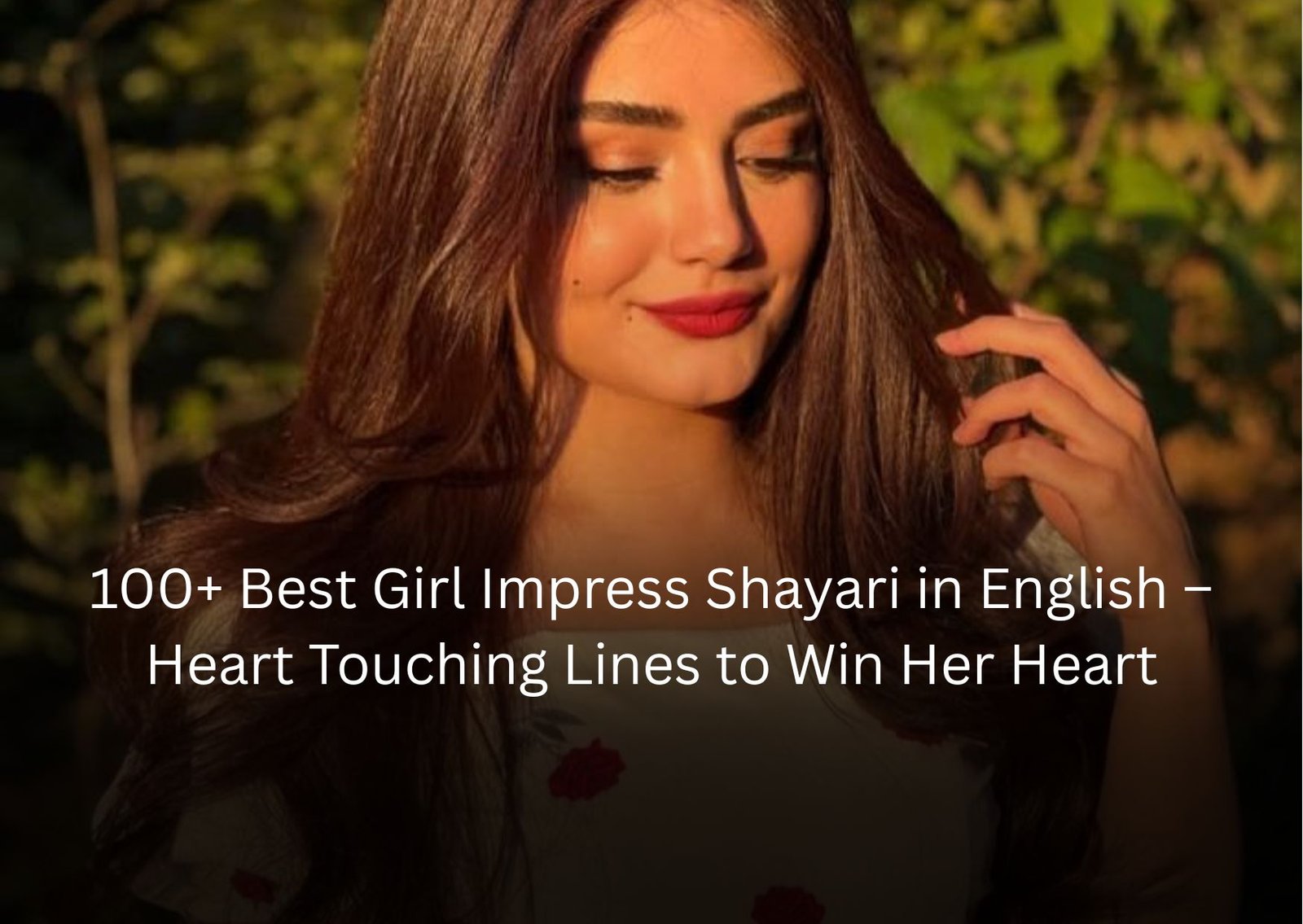 girl impress shayari in english