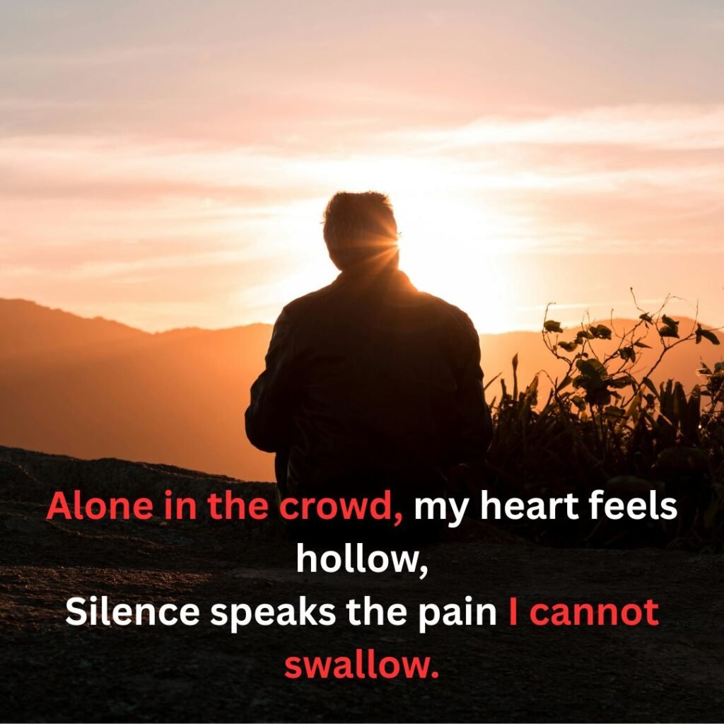alone sad shayari in english